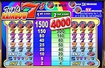 Triple Rainbow 7s Online Slot Machine